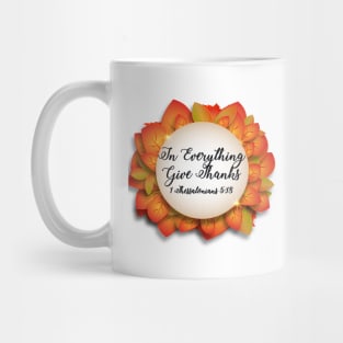 Jesus T-Shirts Thanksgiving In Everything Give Thanks Mug